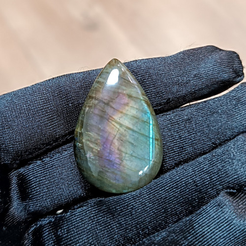 Labradorit, ID M5294, 36x24 mm - výprodej — foto 3