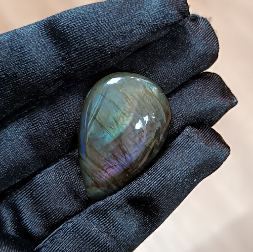 Labradorit, ID M5294, 36x24 mm - výprodej — foto 2