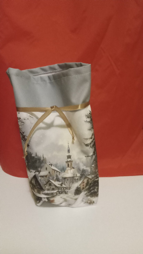 Vánoční dárkový sáček kostel — foto 2