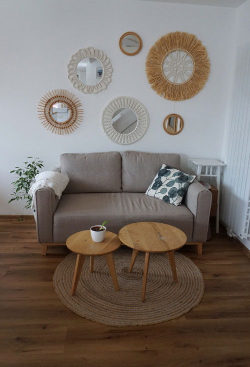 Macramé zrcadlo Květinové — foto 4