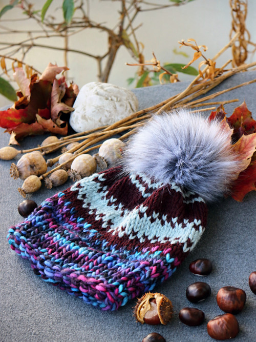 Čapule chunky merino/alpaka "V Arktidě" — foto 5