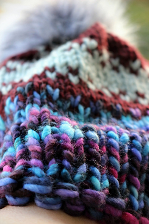 Čapule chunky merino/alpaka "V Arktidě" — foto 3