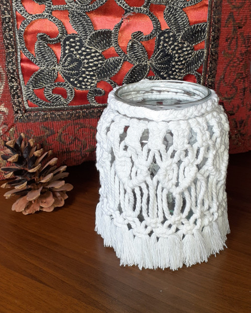 Macramé svícen — foto 3