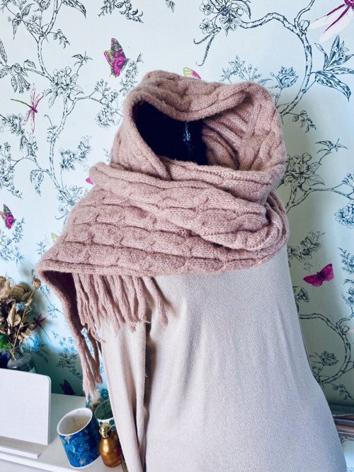 Šála powder pink — foto 3