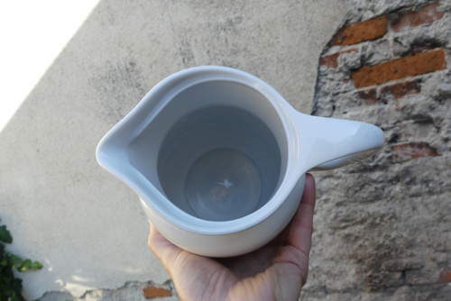 Modrý dotek...porcelánový džbán, Československo — foto 5