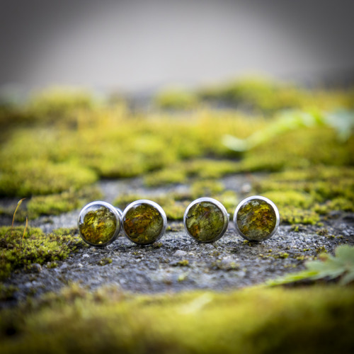 Náušnice - lišejník 10 mm — foto 2