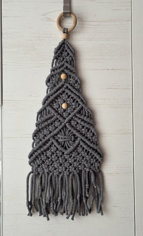 Macramé stromeček – šedý dech severu — foto 2