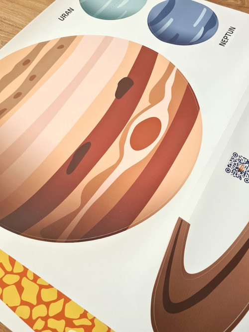 Samolepky planet na zeď (Slunce zleva) — foto 5