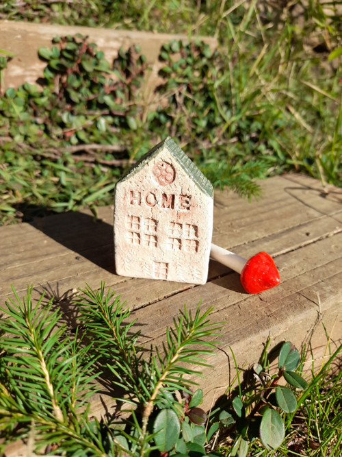 Domeček "home" zelený + houba — foto 2