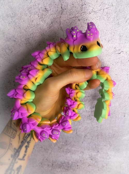 Flexi drak Rubikuro růžový zelený — foto 2