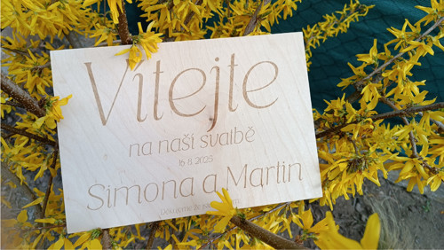 Svatební uvítací cedule — foto 2