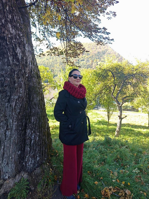 Horúce maliny háčkovaný nákrčník merino — foto 5