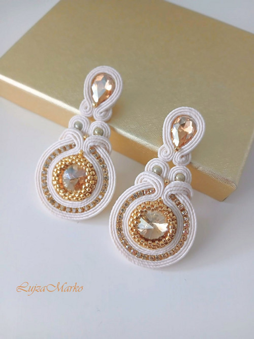 Jelena soutache / sutaš náušnice — foto 2