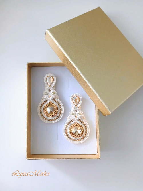 Jelena soutache / sutaš náušnice — foto 5