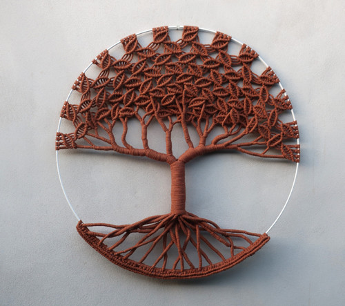 Strom života macramé - průměr kruhu 60cm — foto 5