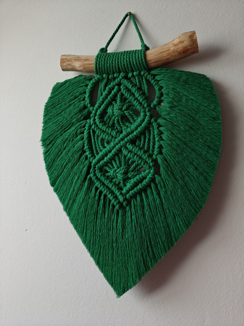 Macramé velký list — foto 2