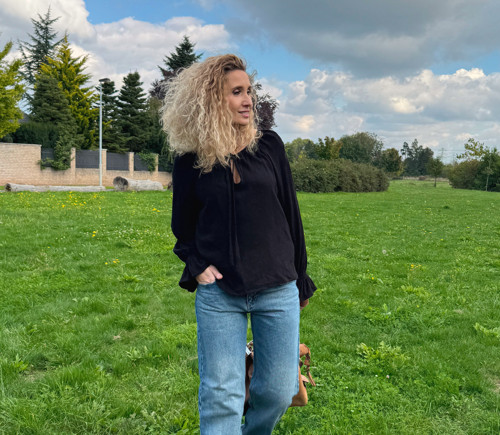 Tunika se lnem černá — foto 2