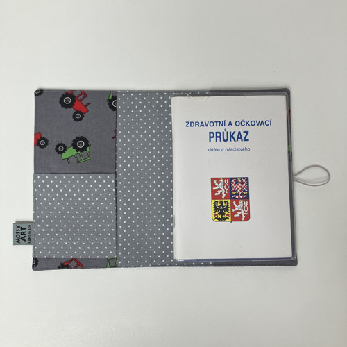 Obal na očkovací průkaz- traktor — foto 5