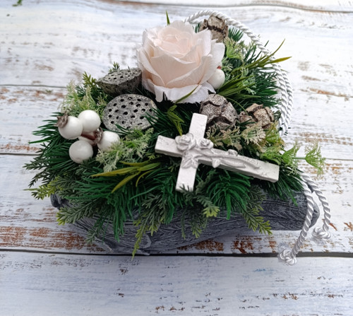 Smuteční dekorace srdce I — foto 3
