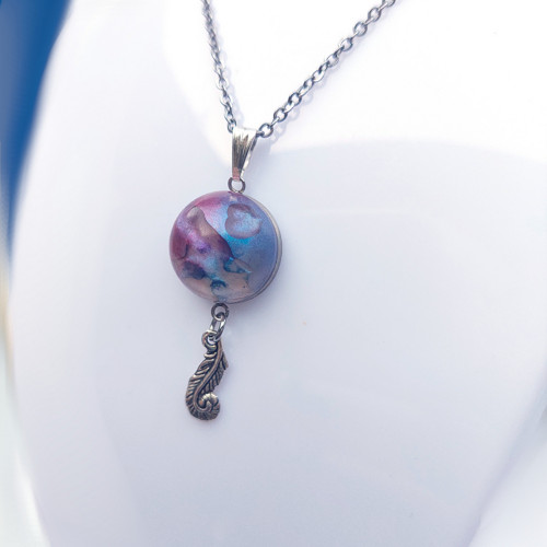 Shamanic purple amulet /25180/ — foto 2