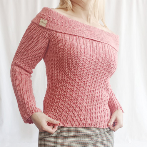 Merino svetr off shoulder 40-44 — foto 3