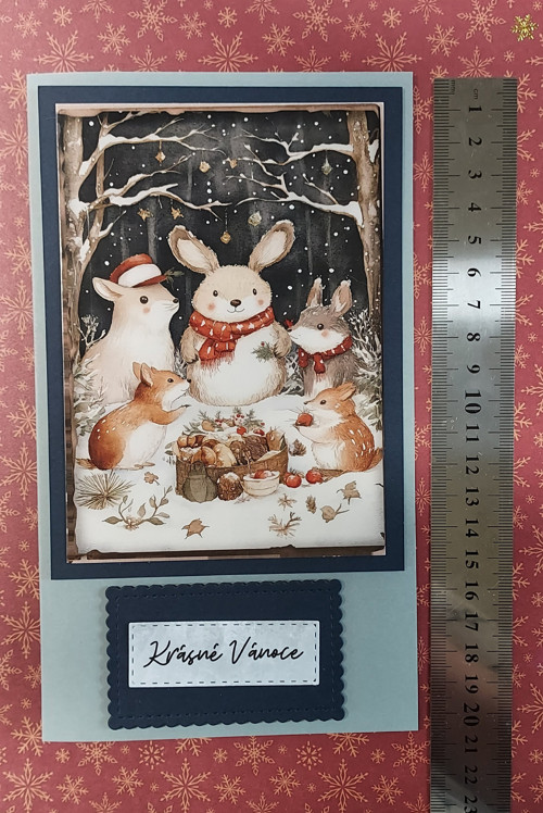 Vánoční 3D přáníčko - Lesní Vánoce — foto 2