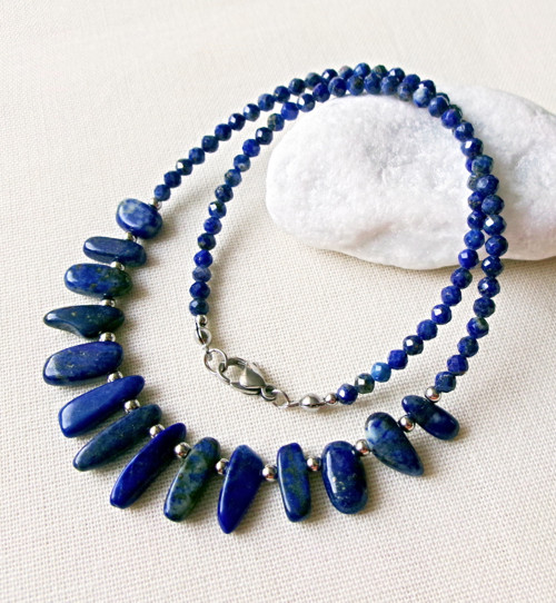 Náhrdelník z lapisu lazuli — foto 3