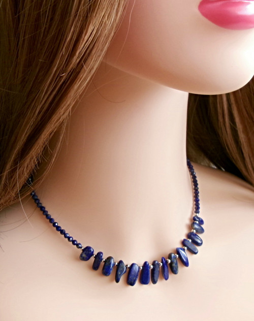 Náhrdelník z lapisu lazuli — foto 5