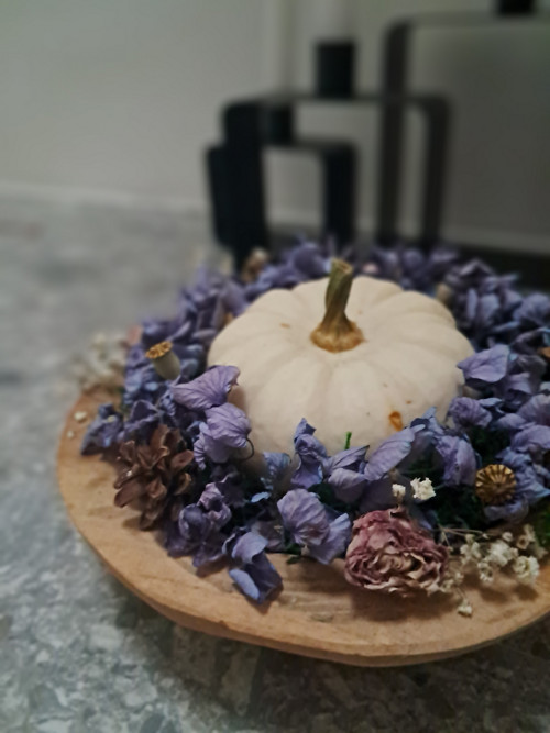 Podzimní dekorace s dýní — foto 4