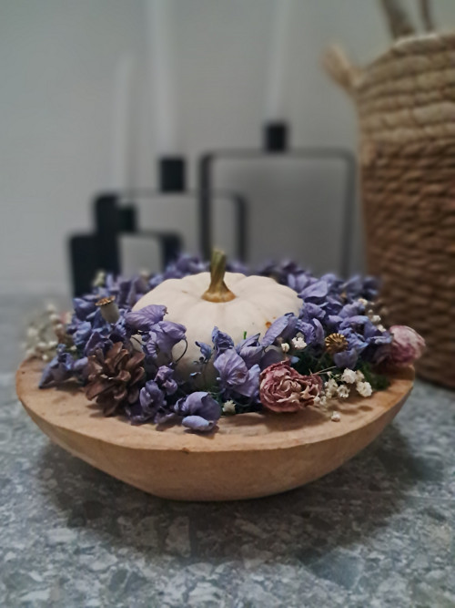Podzimní dekorace s dýní — foto 3