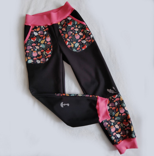 Softshellové kalhoty černé +vzor — foto 2