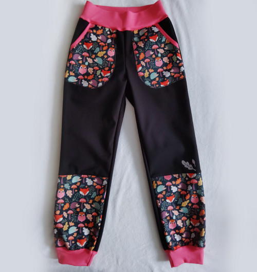 Softshellové kalhoty černé +vzor — foto 3