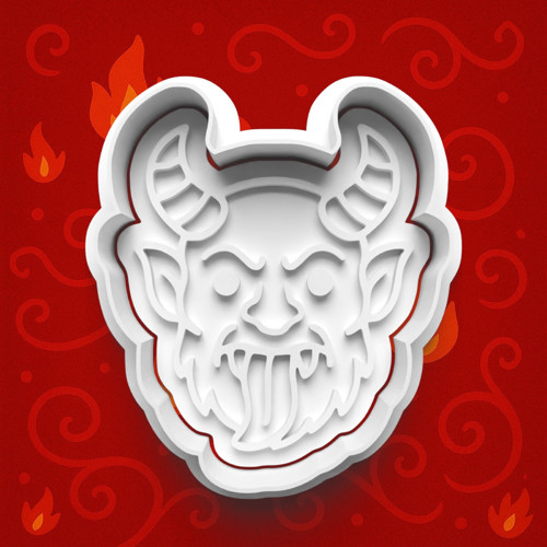 4x vykrajovátko ČERT - ďábel krampus — foto 2