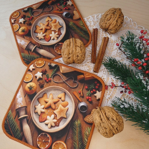 Vánoční pečení ... prostírání, podkafíčko — foto 3