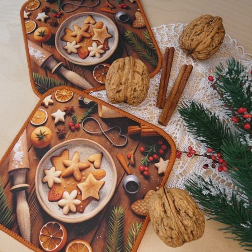 Vánoční pečení ... prostírání, podkafíčko — foto 2
