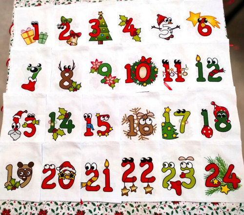 Adventní pytlíčky VESELÁ ČÍSLA — foto 2