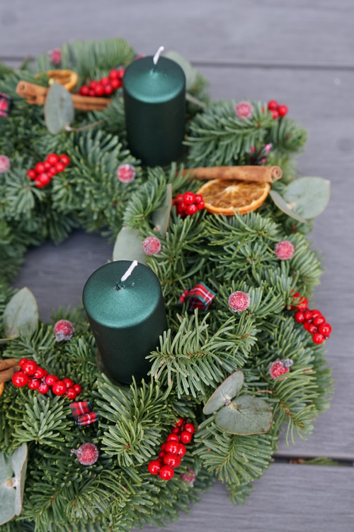Adventní věnec Nobilis zelený — foto 2
