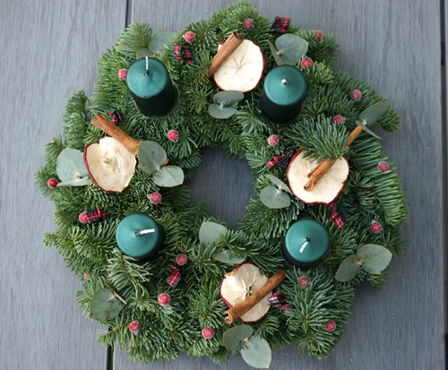 Adventní věnec Nobilis zelený — foto 3