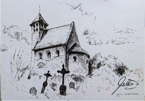 Autorská pohlednice - Mělník (A6 ČB) — foto 3