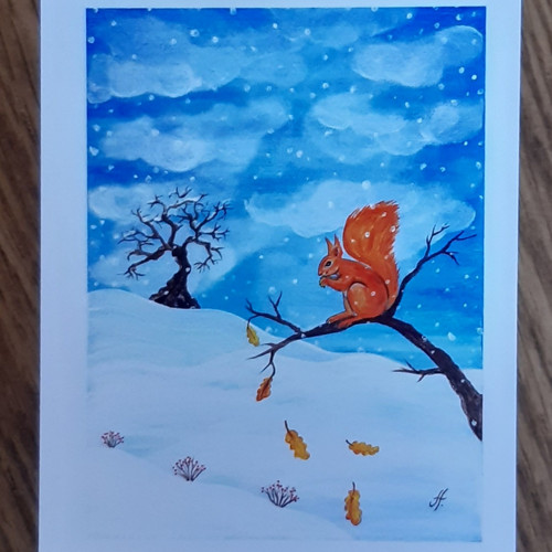 Sada 6 kartiček Zimní — foto 4