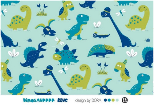 Modrý dinosaur, úplet — foto 2