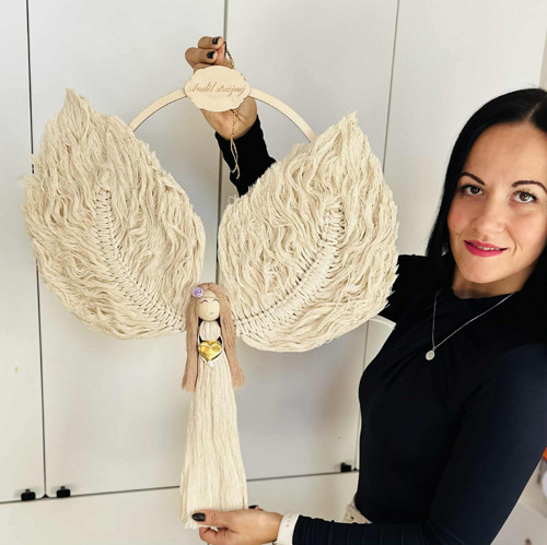 Macrame Boho Anděl — foto 3