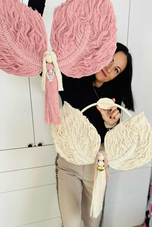 Macrame Boho Anděl — foto 5