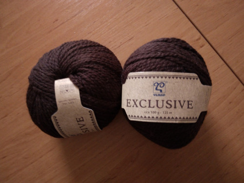 Nová příze EXCLUSIVE 100% vlna hnědá — foto 2