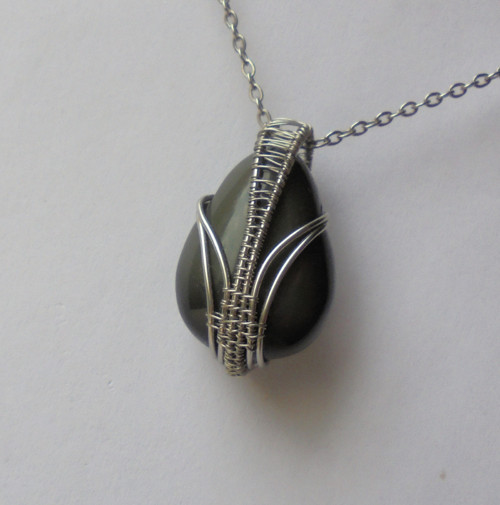 Přívěsek - duhový Obsidian — foto 2
