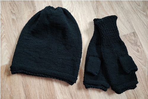 Dámská souprava ČERNÁ 100% merino — foto 5