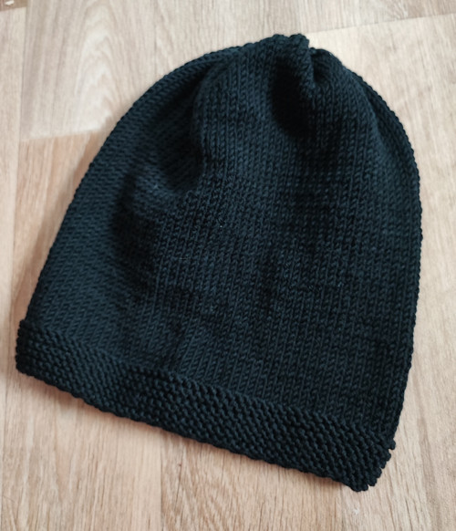 Dámská čepice ČERNÁ 100% merino — foto 5