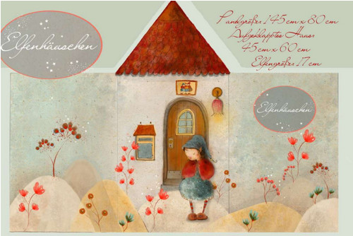 Elfí domeček (Elfenhäuschen), popelín, panel — foto 4