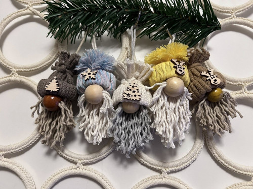 Macrame vánoční skřítek — foto 3