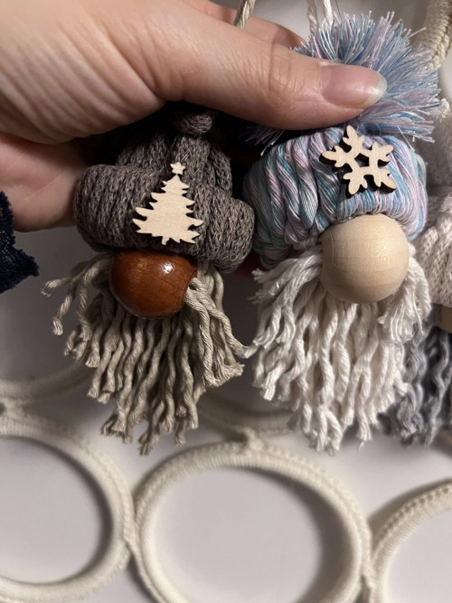 Macrame vánoční skřítek — foto 2
